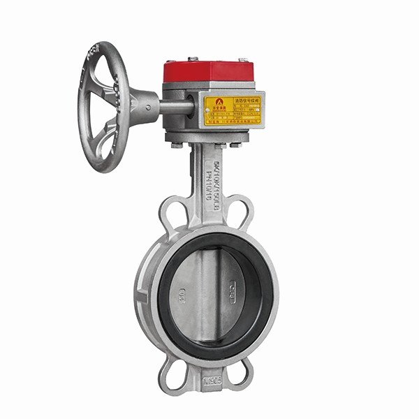 蝸輪對(duì)夾消防信號(hào)蝶閥（不銹鋼）