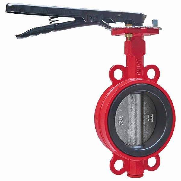 手柄對(duì)夾消防蝶閥
