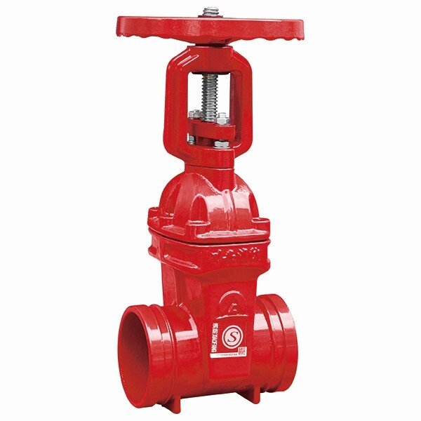 溝槽明桿消防閘閥